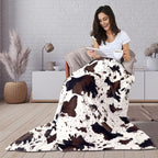 Soft Cow Print Blanket, Ultra Cozy Cow Throw Blanket - Image 2