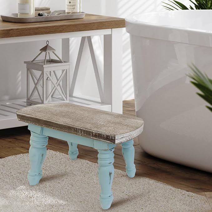 dwellington Farmhouse Wooden Step Stool - Image 2