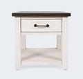 Jofran Madison County Harris End Table, Vintage White by Jofran+Inc.