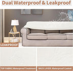 Easy-Going 100% Waterproof Couch Cover, 3 Cushion Couch Slipcover - Image 3