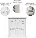Teamson Home Versailles 22" x 24" Bathroom Wall Cabinet - Image 3