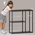 WOHOMO Console Table, 31.5'' x 31.5'' Black Industrial Sofa Table - Image 2