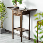Japanese Zen Style Altar End Table Vintage Console Table - Image 4