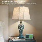 25'' Farmhouse Table Lamps Set of 2 - Image 2