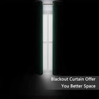 Green Blackout Curtains 40 x 63 Inch Length/Set of 2 Curtain Panels/Thermal - Image 3