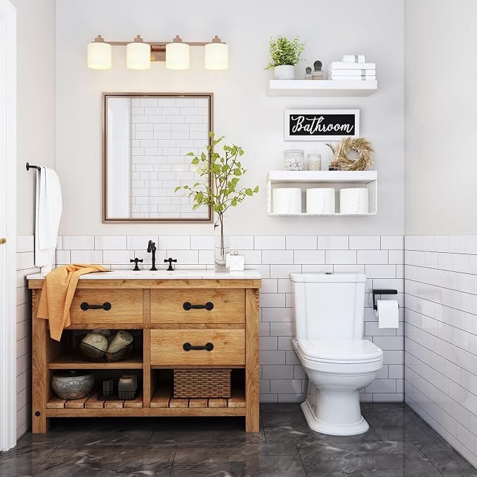 QEEIG ‎Bathroom Shelves Over Toilet - Image 2