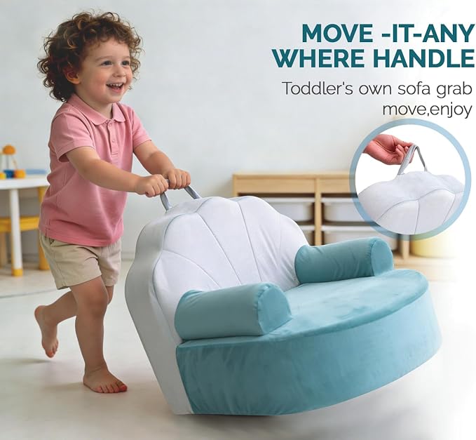 Snuggly Toddler Chair, Soft Kids Sofa - Image 6
