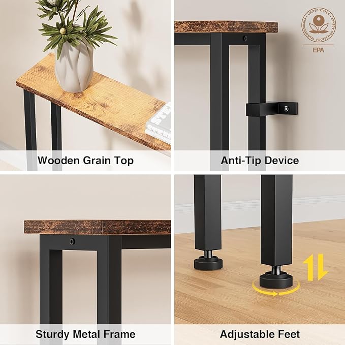 Keelian 102" Narrow Console Sofa Table - Image 4