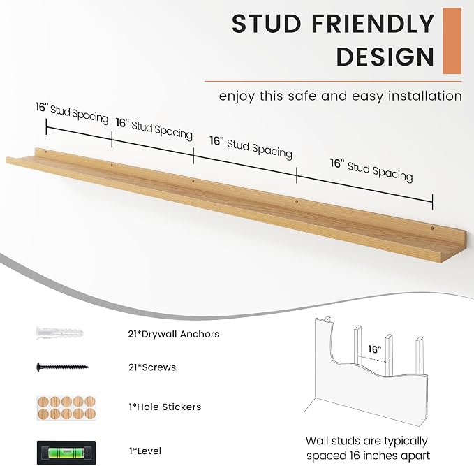 FLYJOE Floating Picture Ledge Shelves - Image 5