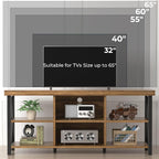 GreenForest TV Stand for TV up to 65 inches, Entertainment Center - Image 4