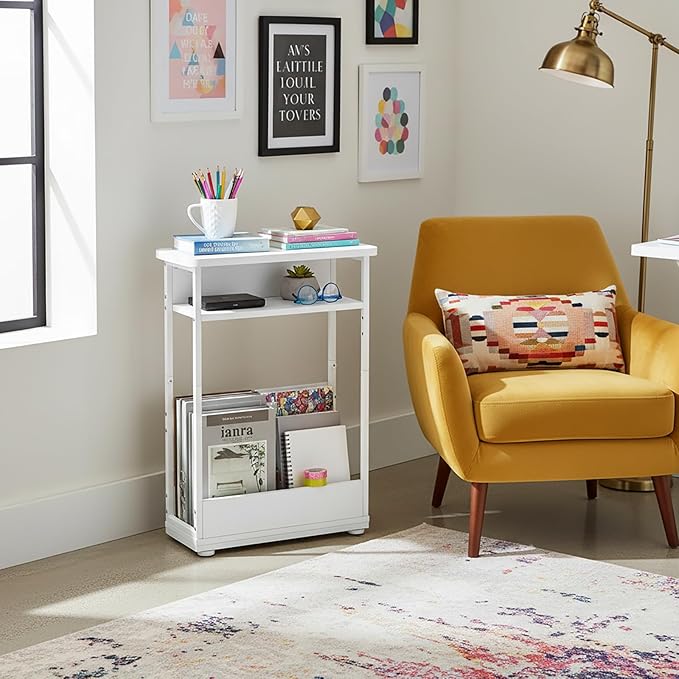 Narrow Side Table, 3-Tier Slim End Table - Image 5