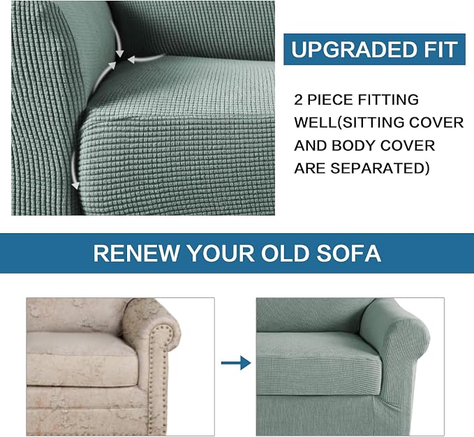 H.VERSAILTEX 2-Piece Armchair Slipcovers - Image 7