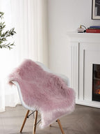 SERISSA 2x3 Fluffy Pink Faux Sheepskin Shaggy Rug - Image 3