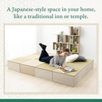 BJDesign Square Tatami Bench and Raised Platform Unit | Japanese Style Igusa - Image 3