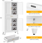 YAUWOH 71''Tall Kitchen Pantry Cabinet - Image 3