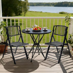 VINGLI Bamboo Folding Chair, Foldable Dining Wood Chairs Comfortable Seat - Image 9