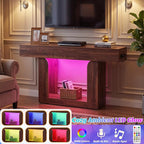 Homieasy Console Table, Farmhouse Wooden Sofa Table Behind Couch, Narrow - Image 7