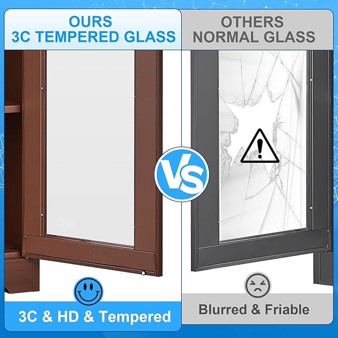 Polup Glass Display Cabinet, Display Case - Image 3