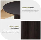31.5" Round Dining Table for 2-4, Modern Kitchen Table - Image 4