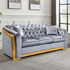 WinJoy 84 Inch Velvet Sofa Set for Living Room, 3 Seat Modern & Luxury by WINJOYSOFA