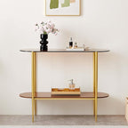 LumFurn Oval Glass Console Table - Image 5