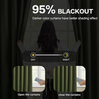 92 Inch Dark Olive Green Curtains - Image 7