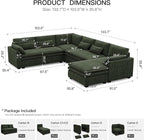 Belffin Large Modular Sectional Sofa - Image 2