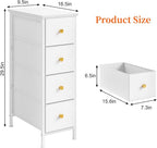 Fixwal Narrow Storage Cabinet, Narrow Nightstand Dresser - Image 2
