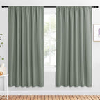 NICETOWN 2 Panels Blackout Curtains, Rod Pocket Window Curtains Room Darkning by NICETOWN