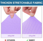 Smiry Waterproof Seat Covers for Dining Room Chairs Set of 4, Stretch Jacquard - Image 4