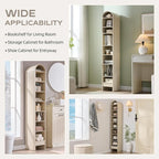 IFGET 67" Tall Arched Bookshelf, 8 Tiers Arch Bookcase - Image 5