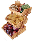 Merysen 3 Tier Wooden Fruit Basket - Image 5