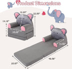 MOMCAYWEX Kids Sofa, Sherpa Couch - Image 3