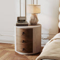 SUNBURY End Table Living Room Small Side Table w 3 Drawers, Farmhouse by SUNBURY
