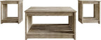 HOME DESIGN Nashua 3 Piece Coffee Table Set - Image 4