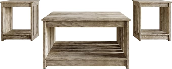 HOME DESIGN Nashua 3 Piece Coffee Table Set - Image 4