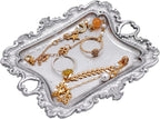 Funly mee Antique Trinket Dish Vintage Metal Jewelry Tray, Ring Holder by Funly+mee