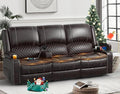Yolsali Recliner Sofa, 3 Seater Manual Reclining Sofa by SavortheHappyMoments