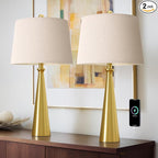 Oneach 25.75" Modern Table Lamp Set of 2, Bedside Lamps by Oneach
