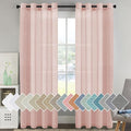 H.VERSAILTEX Linen Curtains Flax Linen Blended Curtain Panels by HVERSAILTEX