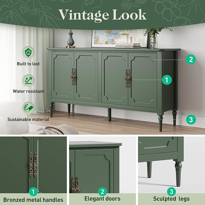 RoyalCraft 118" Buffet Cabinet - Image 5