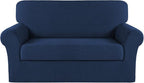 Turquoize Stretch Sofa Slipcover 2 Pieces Sofa Cover Couch Cover by Turquoize