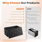Sweetcrispy 30 Inches Folding Ottoman - Image 5