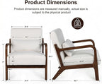 Mid Century Accent Chair, Comfy Arm Chair - Image 2