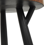 Deco 79 Teak Wood Geometric Side End Accent Table Layered Circle End Table - Image 5
