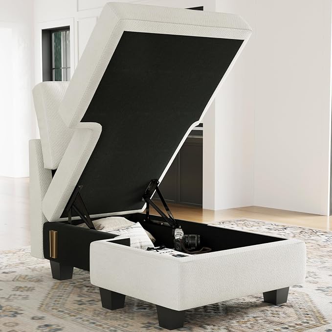 Belffin Sectional Storage Chaise Module - Image 4