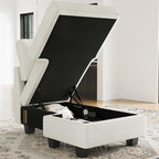 Belffin Sectional Storage Chaise Module - Image 4