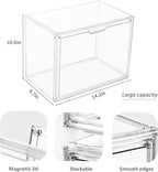 Clear Acrylic Display Case, Stackable Plastic Storage Bins - Image 2
