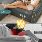 90.6'' Velvet Folding Floor Sofa Bed - Image 5