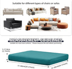 8Pcs Patio Cushion Covers, Outdoor Stretch Cushion Covers, Washable | Stretch - Image 2